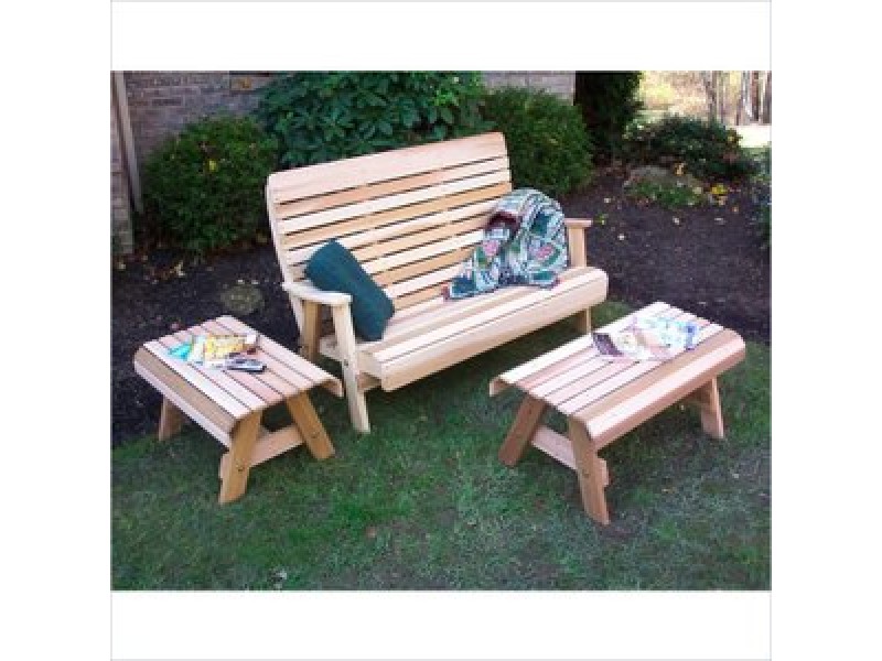 Creekvine Designs Cedar Twin Ponds Bench Set