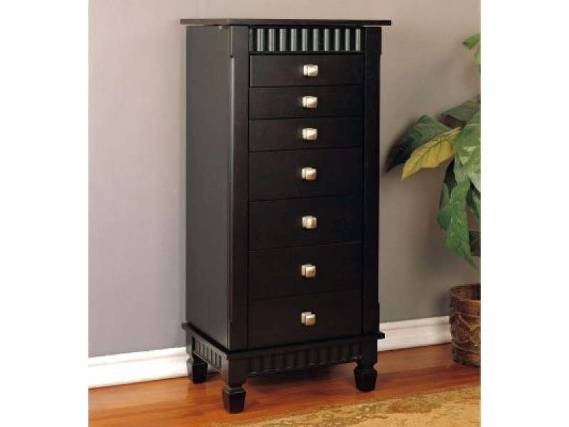 Powell Merlot Jewelry Armoire