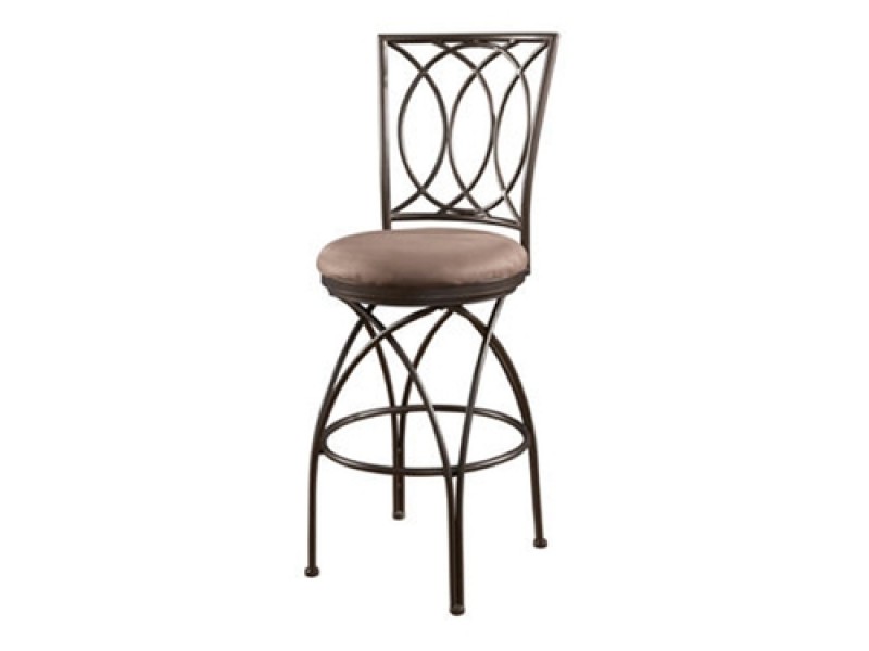 Powell Big and Tall Metal Crossed Legs Bar Stool