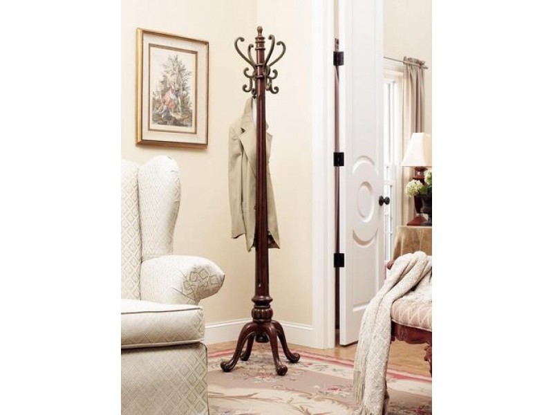 Powell Barrier Reef Coat Rack in Warm Nut Brown"