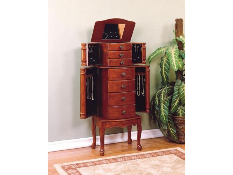 Powell Classic Cherry Jewelry Armoire