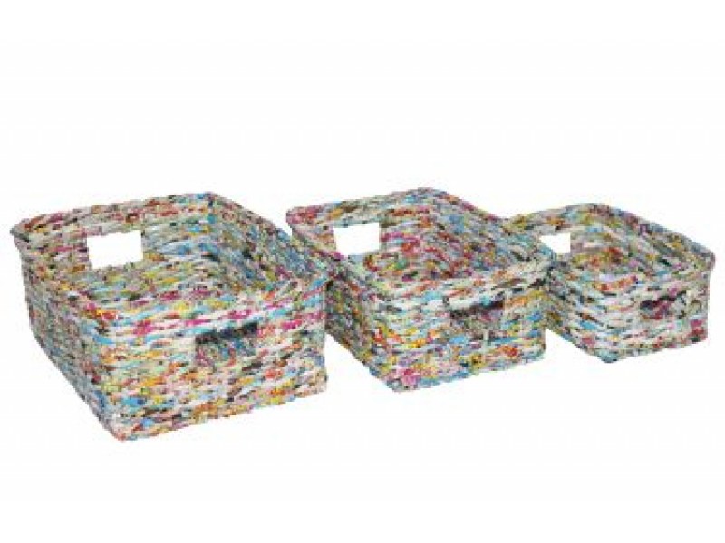 Screen Gems Recycled Wastebin - Set of 3