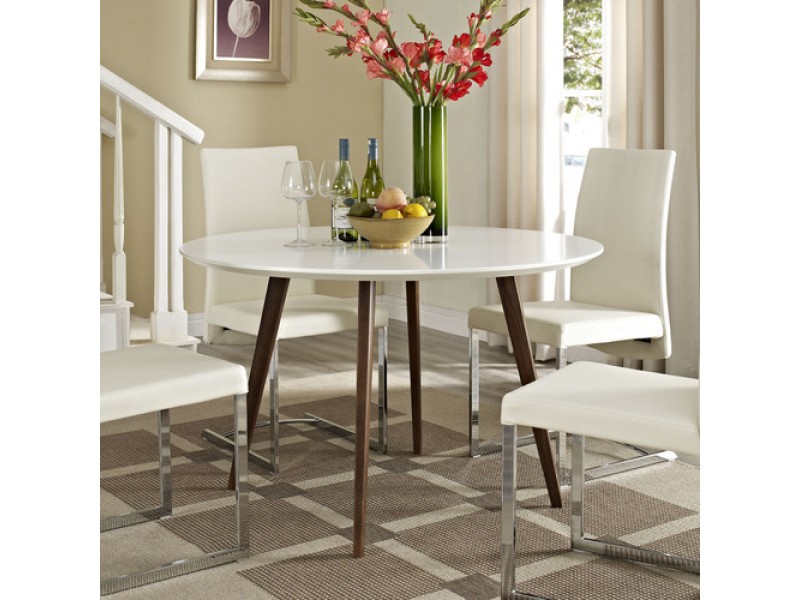 Modway Canvas Dining Table in White