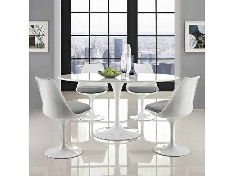 Modway Lippa 60" Oval-Shaped Dining Table