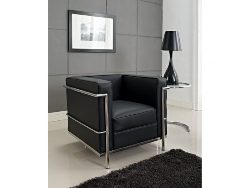 Modway Charles Petite Leather Armchair