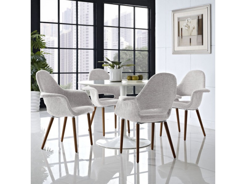 Modway Taupe Dining Armchair Set of 4