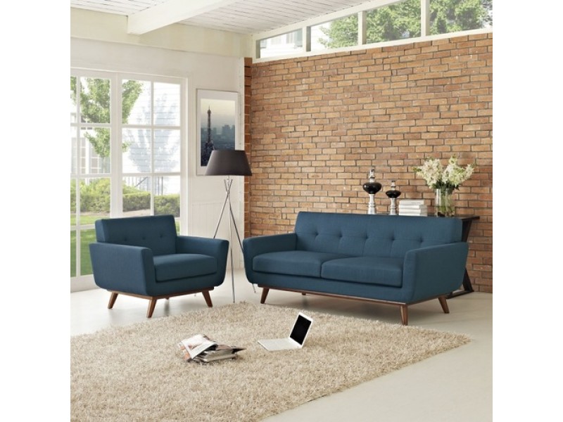 Modway Engage Armchair and Loveseat Set of 2
