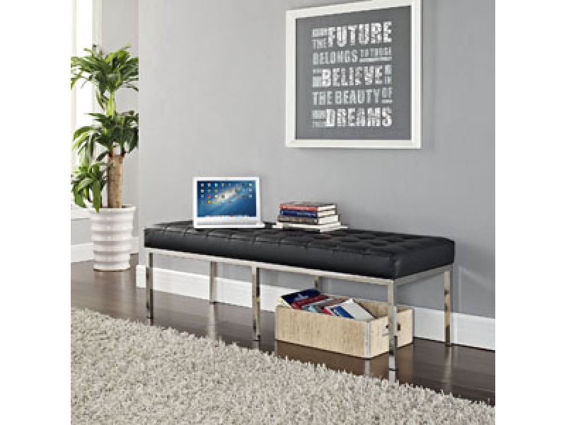Modway Loft Three-Seater Bench