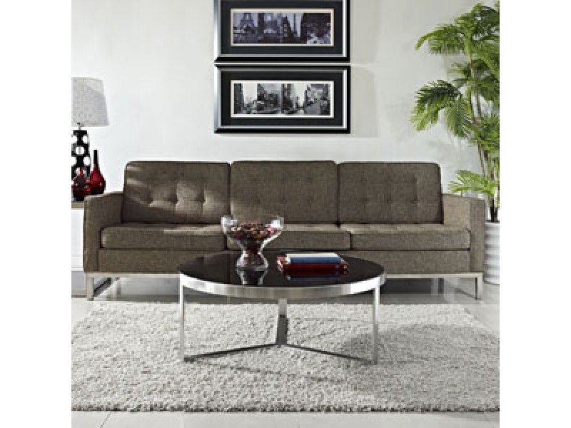 Modway Disk Coffee Table in Black
