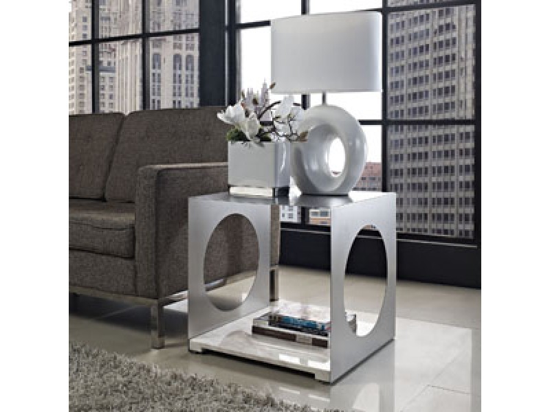 Modway Surpass Side Table in White