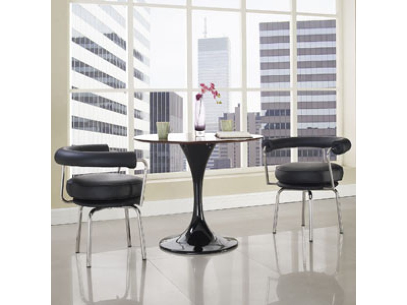 Modway Saloon Dining Armchair in Black