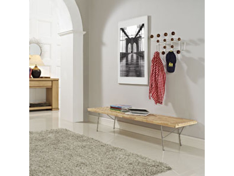 Modway Vantage Large Bench in Natural