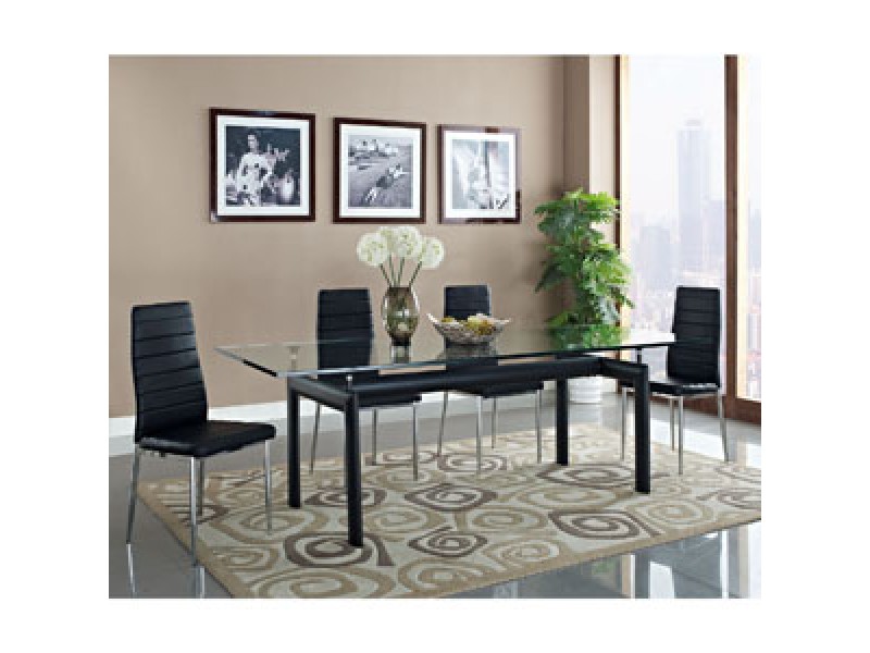 Modway Charles Dining Table in Black