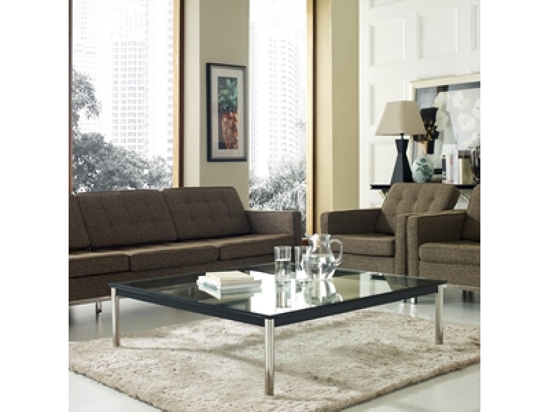 Modway Charles Square Coffee Table in Black