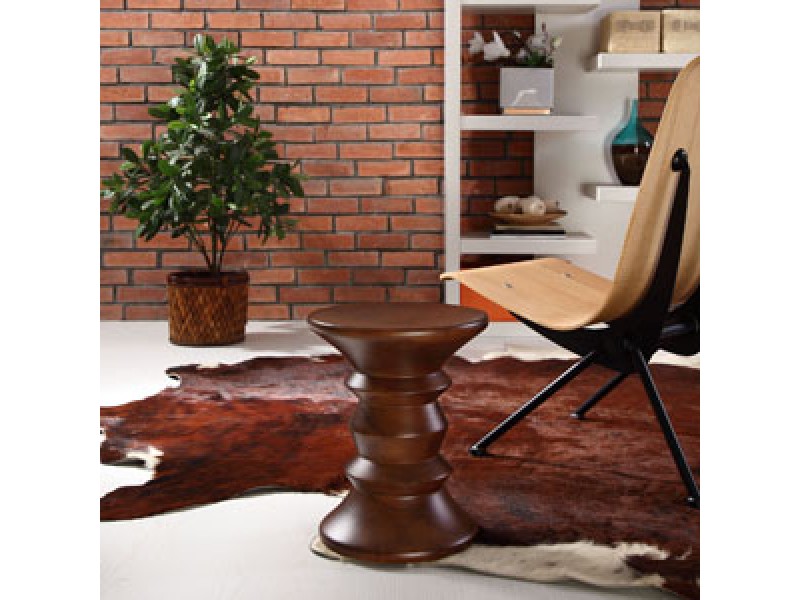 Modway Whittle Stool in Walnut
