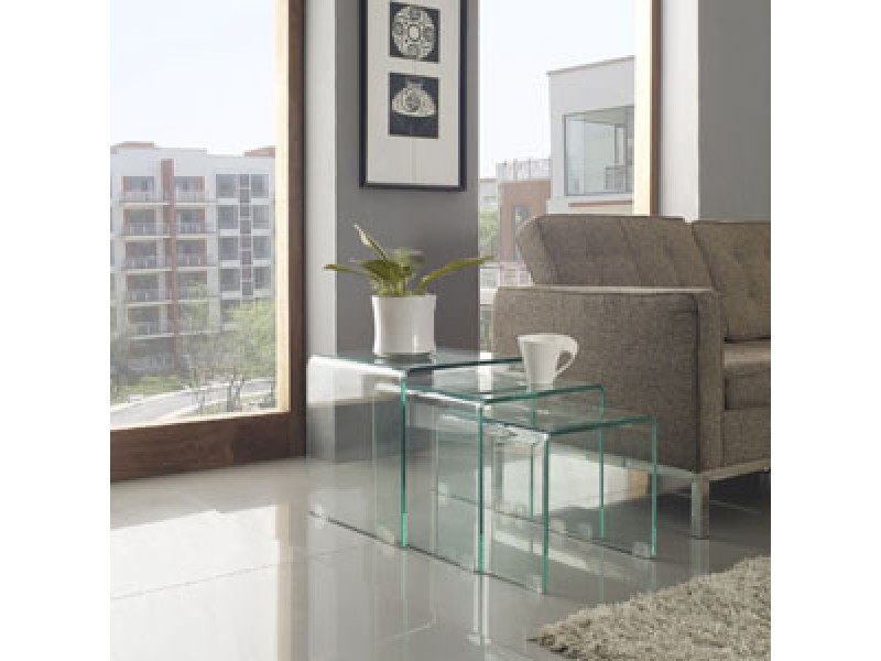 Modway Cascade Coffee Table in Clear