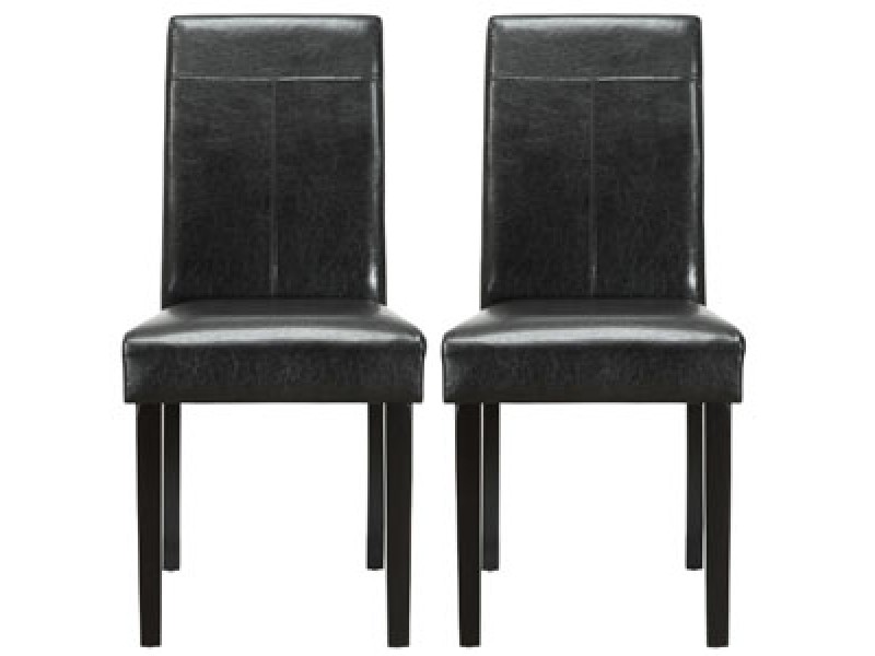 Modway Compass Dining Chairs Set of 2 in Black