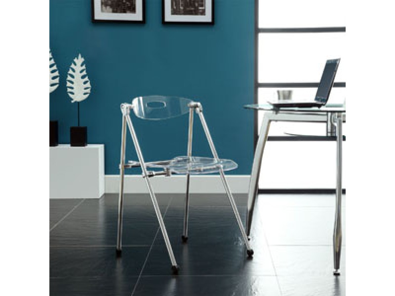 Modway Telescope 2 Piece Dining Chairs in Clear
