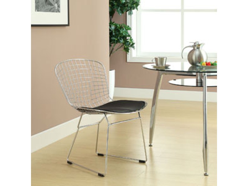 Modway CAD Dining Chairs Set of 2 in Black