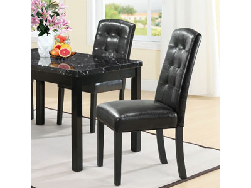 Modway Perdure Dining Chairs Set of 2 in Black