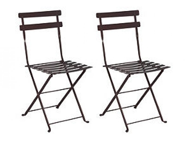 French Café Bistro Folding Side Chair - set of 2