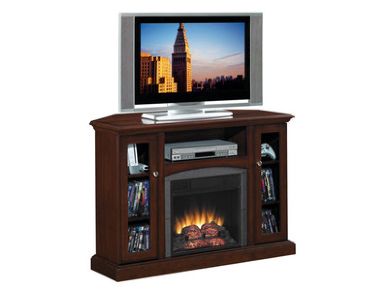 Fireside America Classic Flame 18 Inches Bancroft Corner/Wall Media Electric Fireplace - With Remote