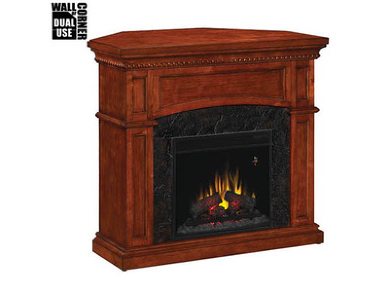 Fireside America Classic Flame 18 Inches Nantucket Corner/Wall Electric Fireplace - With Remote