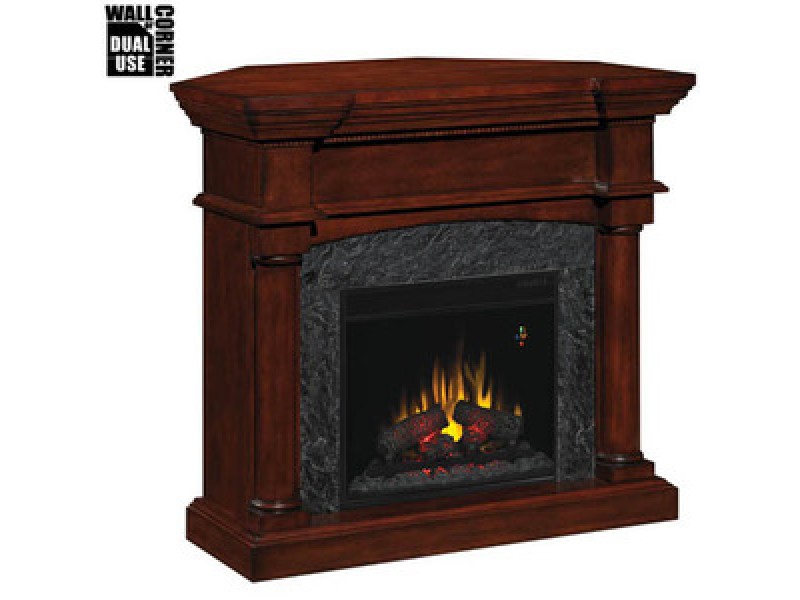 Fireside America Classic Flame 18 Inches Martha's Vineyard Corner/Wall Electric Fireplace - With Remote
