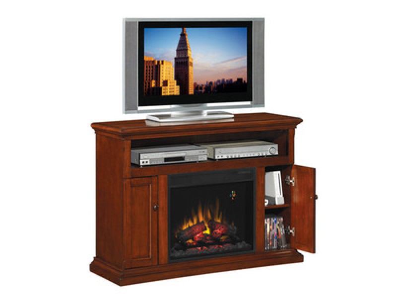 Fireside America Classic Flame 23 Inches Cannes Media Center with Electric Fireplace