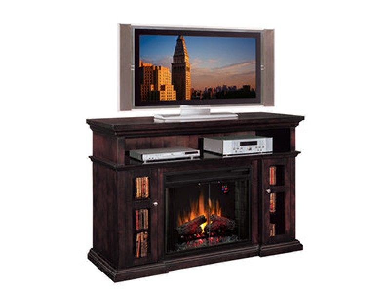 Fireside America Classic Flame 28 Inches Pasadena Electric Fireplace - Brown Espresso