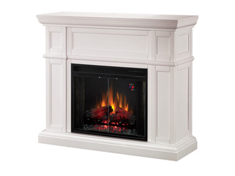 Fireside America Classic Flame 28 Inches Artesian Electric Fireplace - White