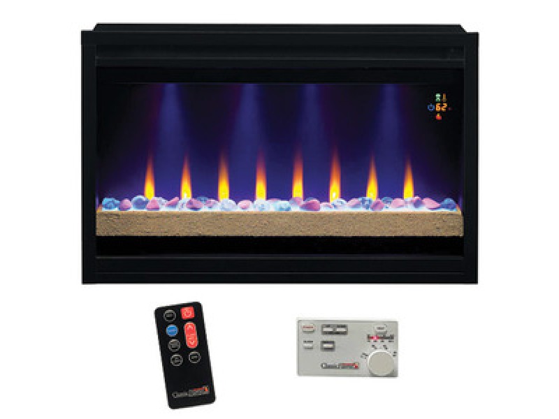 Fireside America Classic Flame 36 Inches Contemporary Built-In Electric Builder Box - Plug In