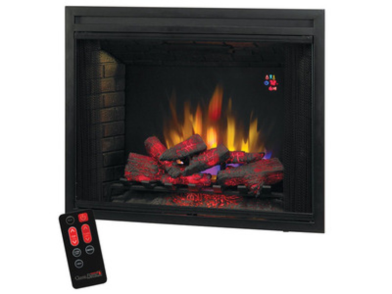 Fireside America Classic Flame 39 Inches Built-In Electric Builder Box with Fixed Glass