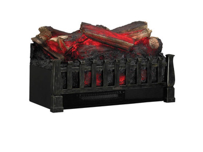 Fireside America Classic Flame Electric Log Basket for Existing Fireplaces - Black
