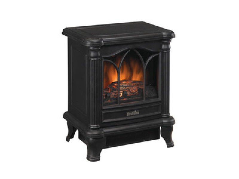 Fireside America Classic Flame Electric Stove With Heater - No Remote Control - Black