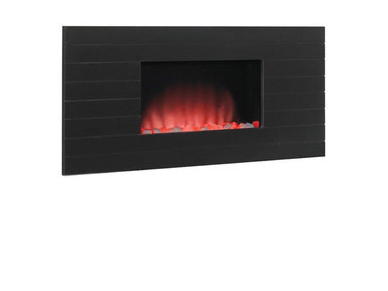 Fireside America Classic Flame 35 Inches Serenity Fire Display - Wall Hanging Fireplace - Wood Frame with Shadow Lines