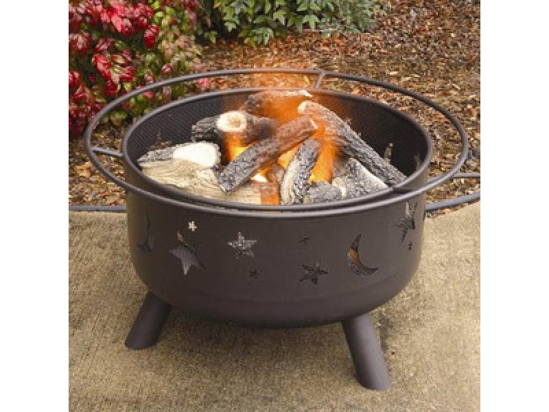 Fireside America Heatmaster Night Glow Fire Pit With Gas Logs - NA Fuel