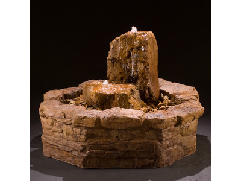 Fireside America Hargrove Outdoor Waterscape Fountain Kit - Sandstone
