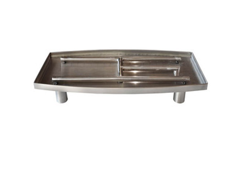 Fireside America American Fireglass Bowed Pedestal Burner For Vented Fireplaces