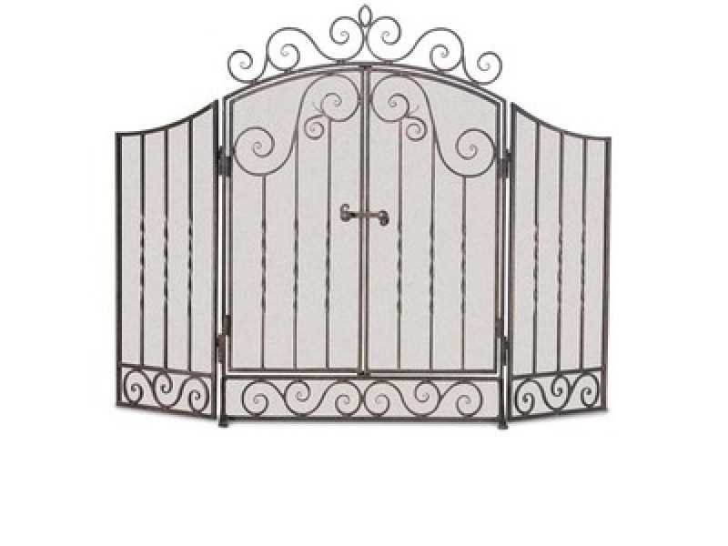Fireside America Napa Forge 3 Panel Vienna Screen with Doors