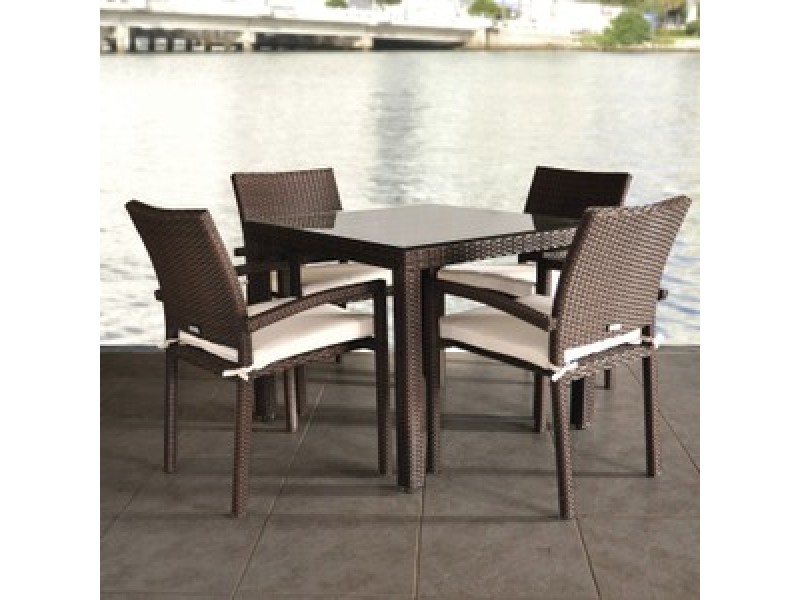 International Home Miami Atlantic Liberty Five Piece Dining Set