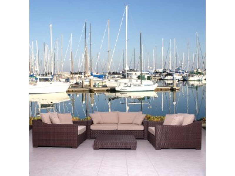International Home Miami Atlantic Oxford Deep Deluxe Seating Set