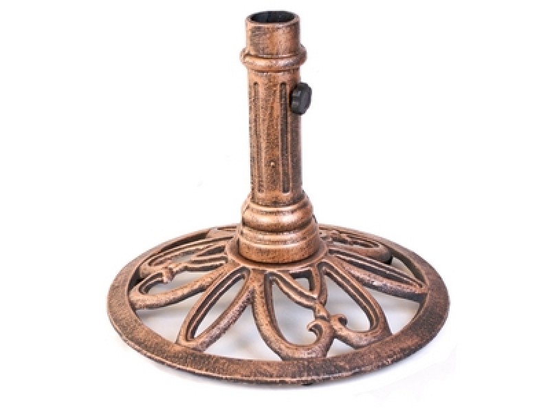 Jordan Manufacturing Cast Iron Light Bronze Umbrella Base