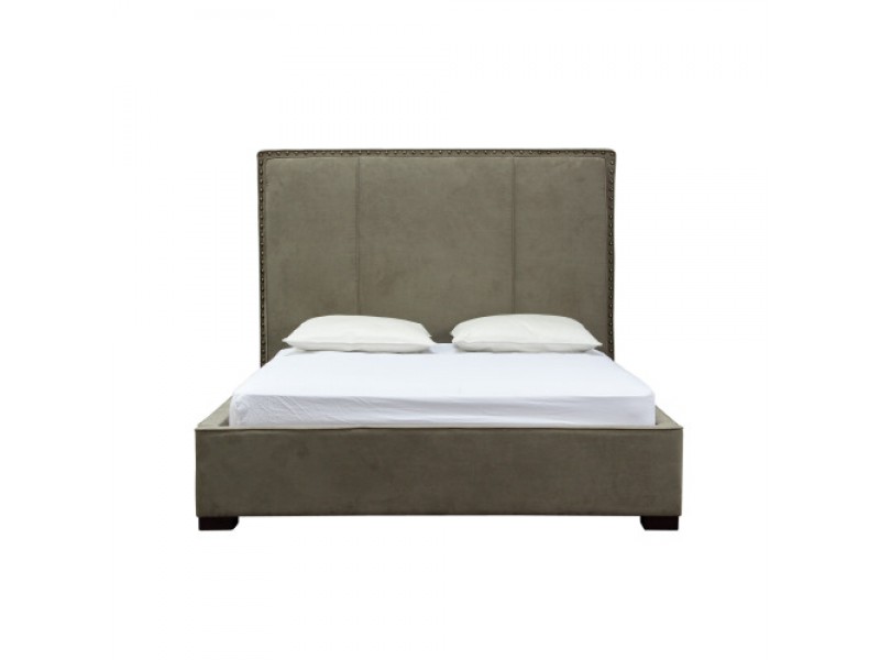 Diamond Sofa Joyce Upholstered Eastern King Bed with Nail Head Accents