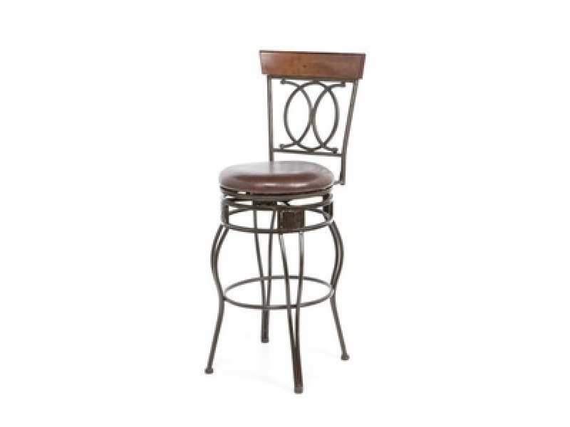 Linon O & X Back Bar Stool