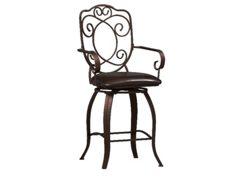 Linon Crested Back Counter Stool