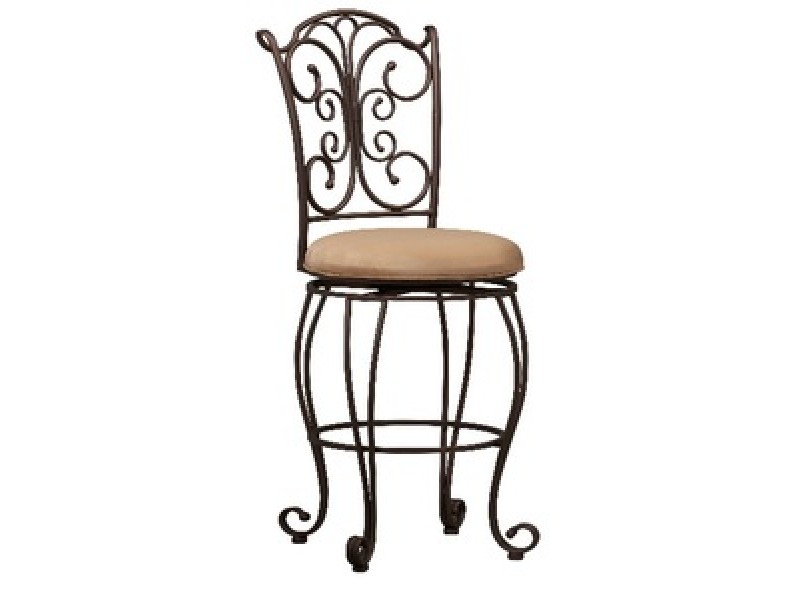Linon Gathered Back Counter Stool