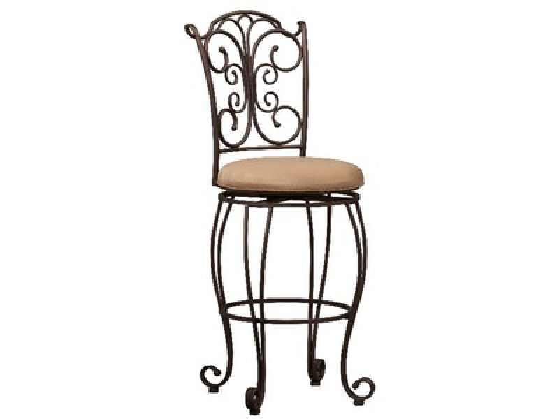 Linon Gathered Back Bar Stool