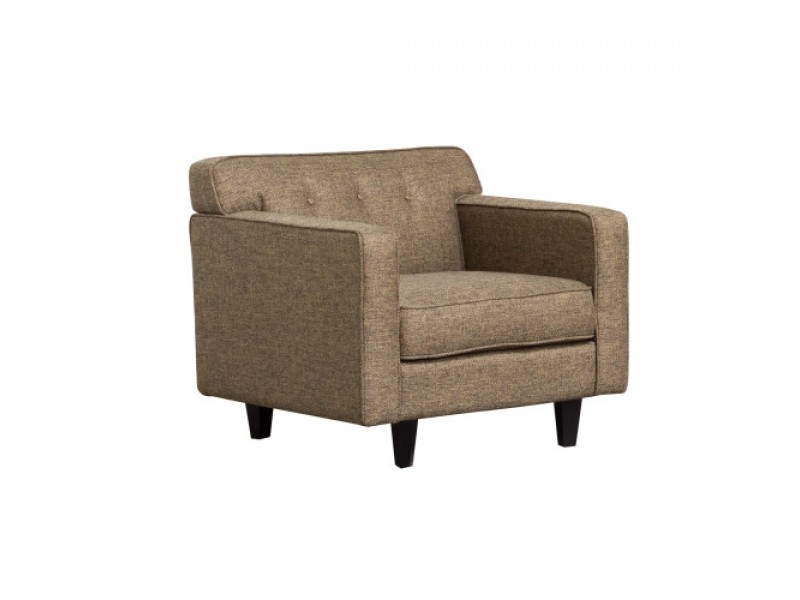 Diamond Sofa Mid-Century Chair in Pepper Tweed Fabric