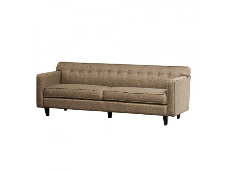 Diamond Sofa Mid-Century Sofa in Pepper Tweed Fabric